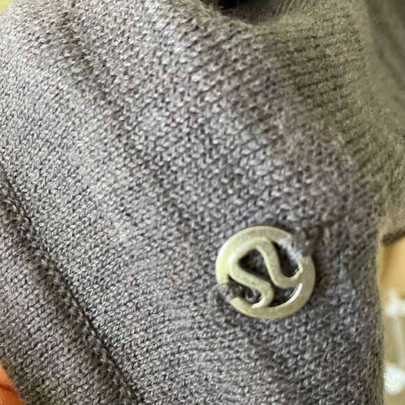 LULULEMON Forward Flow Poncho women’s one size Gray silk blend Ribbed - Picture 4 of 16